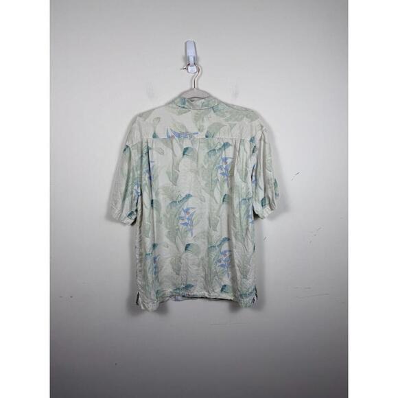 Tommy Bahama Floral Print Camp Shirt Men's Size Large Silk - Picture 3 of 5